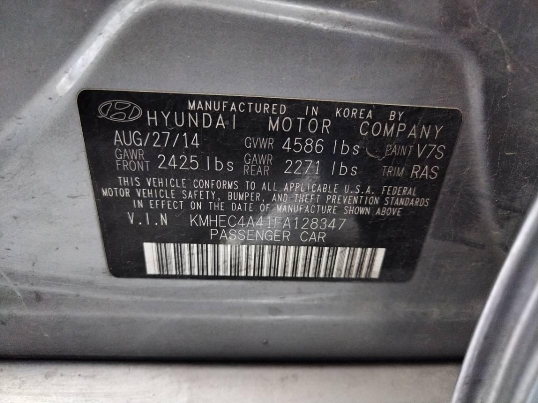 2015 HYUNDAI SONATA — 218747 Miles — Lot 37508460 - Marhaba Auctions Used Cars - Image 8