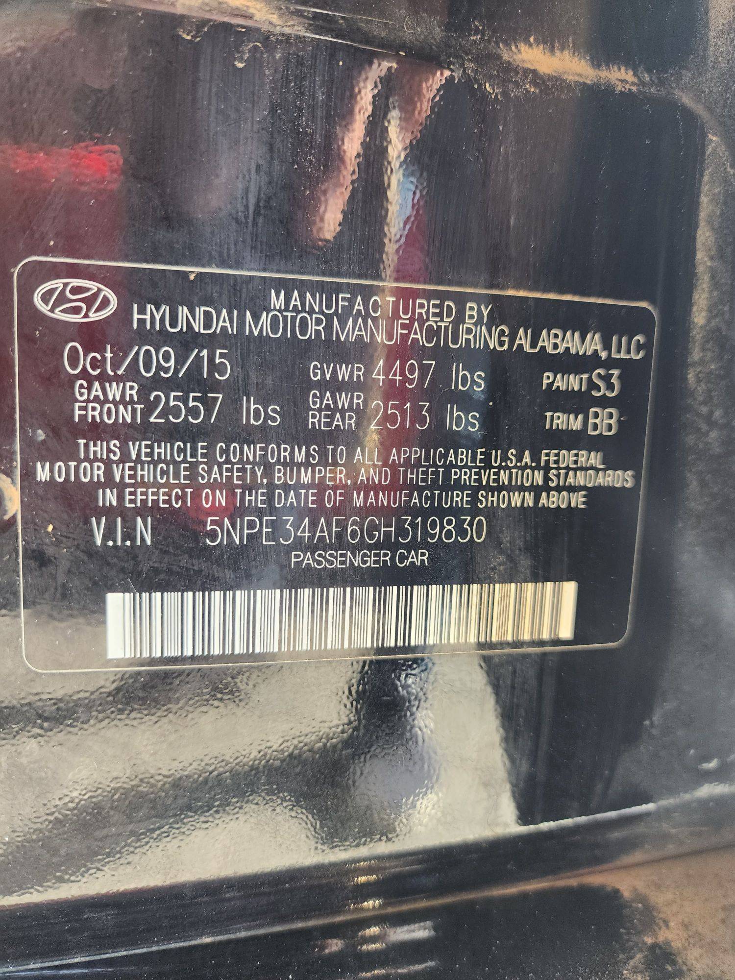 2016 HYUNDAI SONATA — 61707 Miles — Lot 37984213 - Marhaba Auctions Used Cars - Image 10