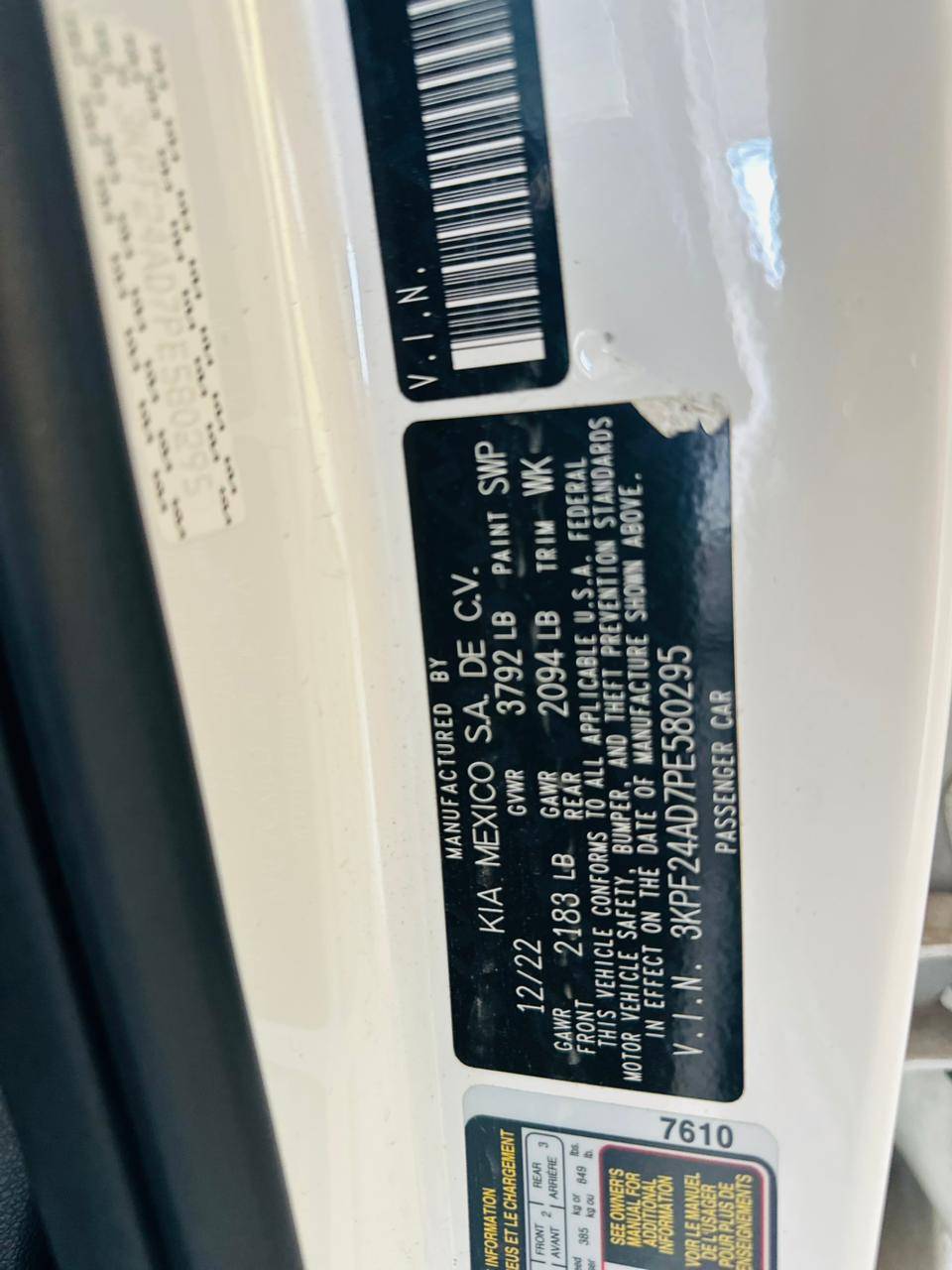 KIA FORTE 2023 - Marhaba Auction Used Cars - Image 9