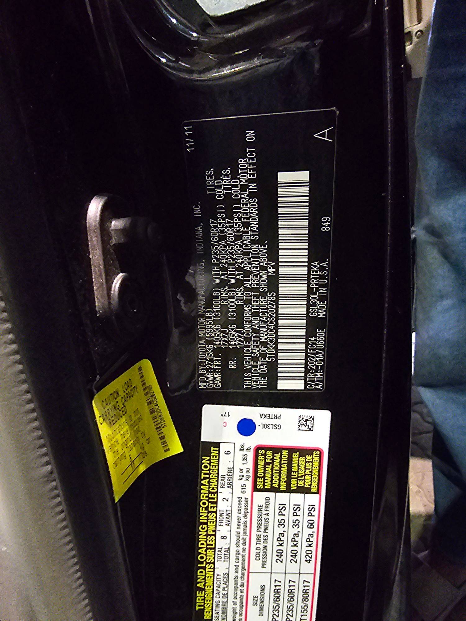 2012 TOYOTA SIENNA — 186940 Miles — Lot 85421455 — Main - Marhaba Auctions Used Cars - Image 9