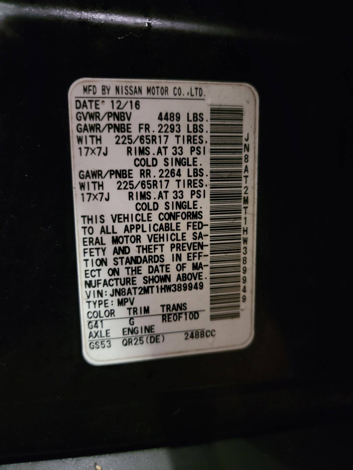 NISSAN ROGUE 2017 - Marhaba Auction Used Cars - Image 10