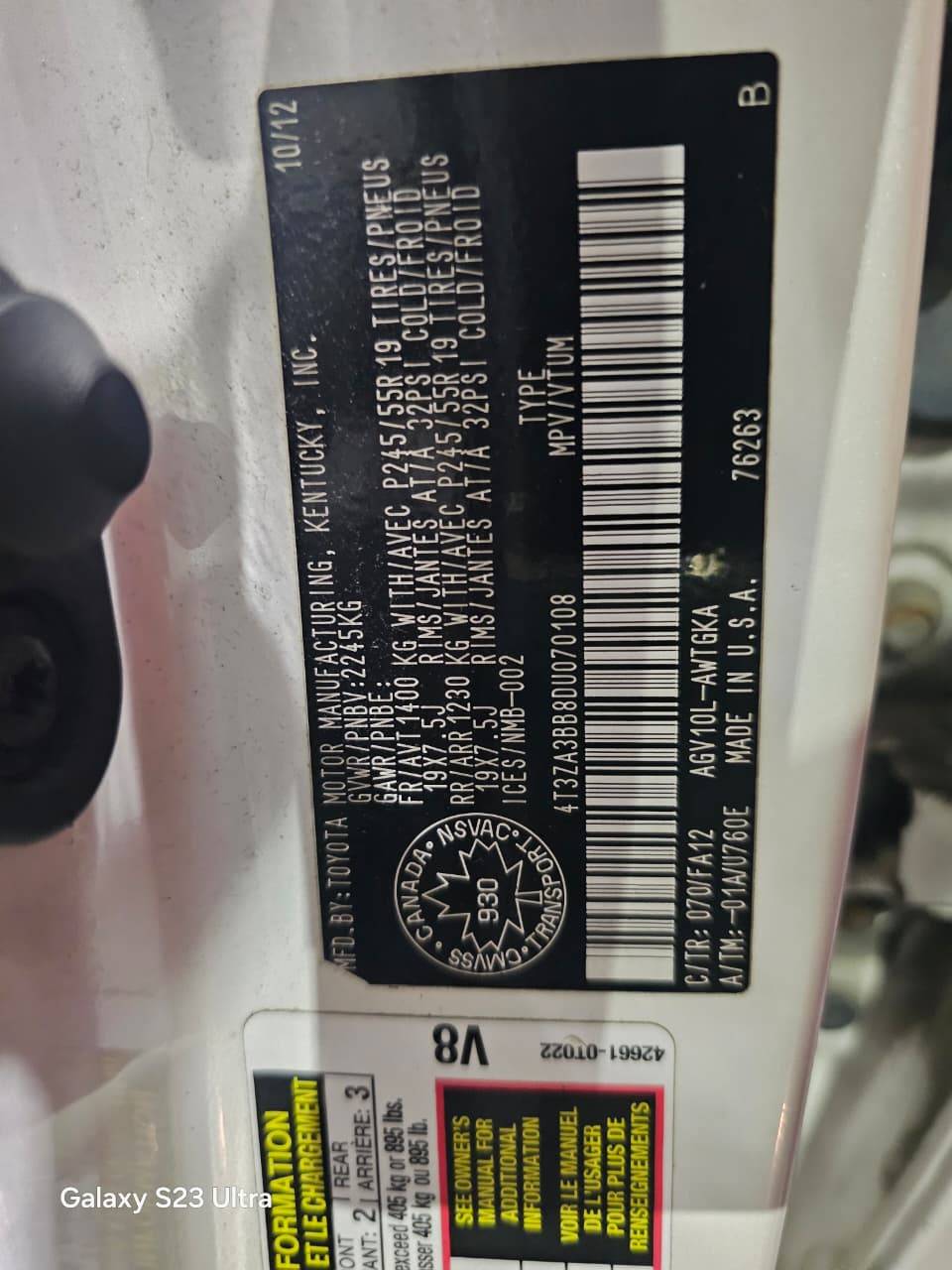 TOYOTA VENZA 2013 - Marhaba Auction Used Cars - Image 9