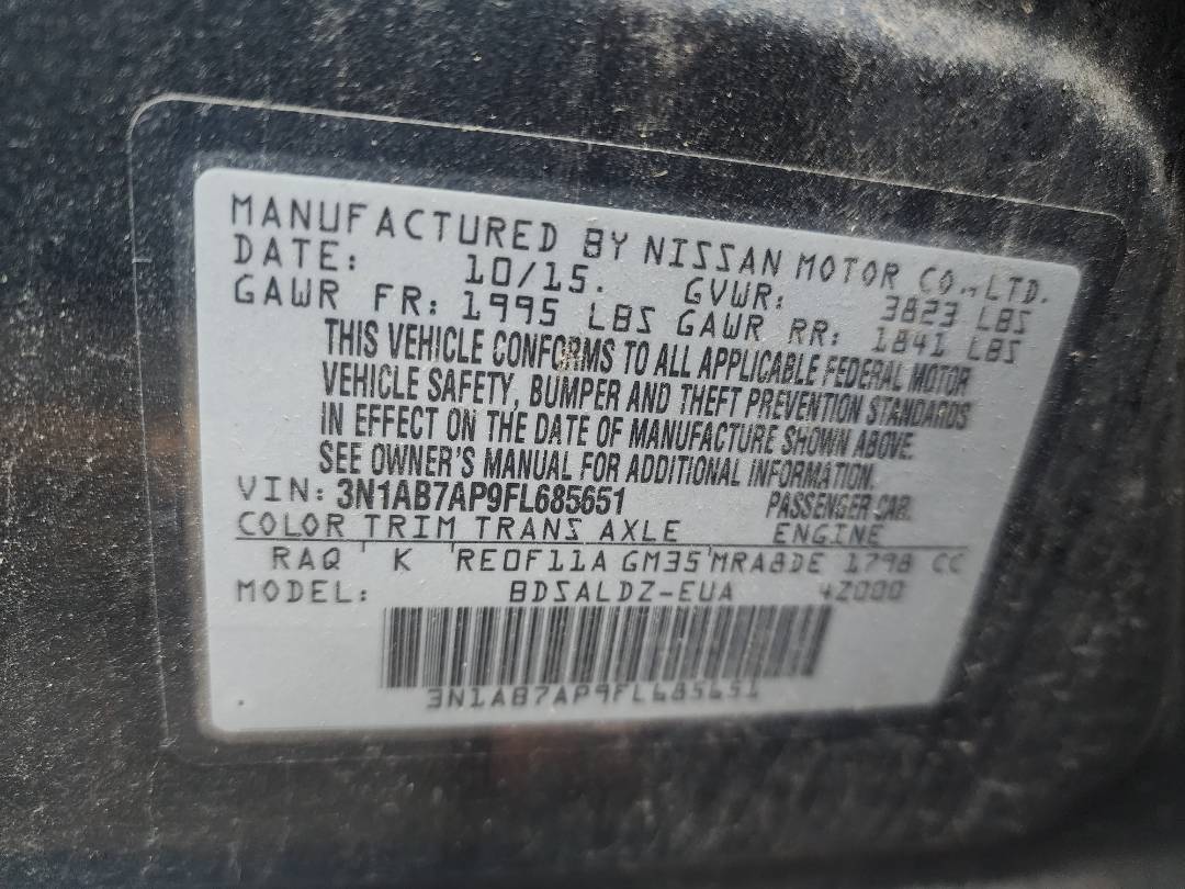 2015 NISSAN SENTRA — 107939 Miles — Lot 38629024 — Main - Marhaba Auctions Used Cars - Image 4
