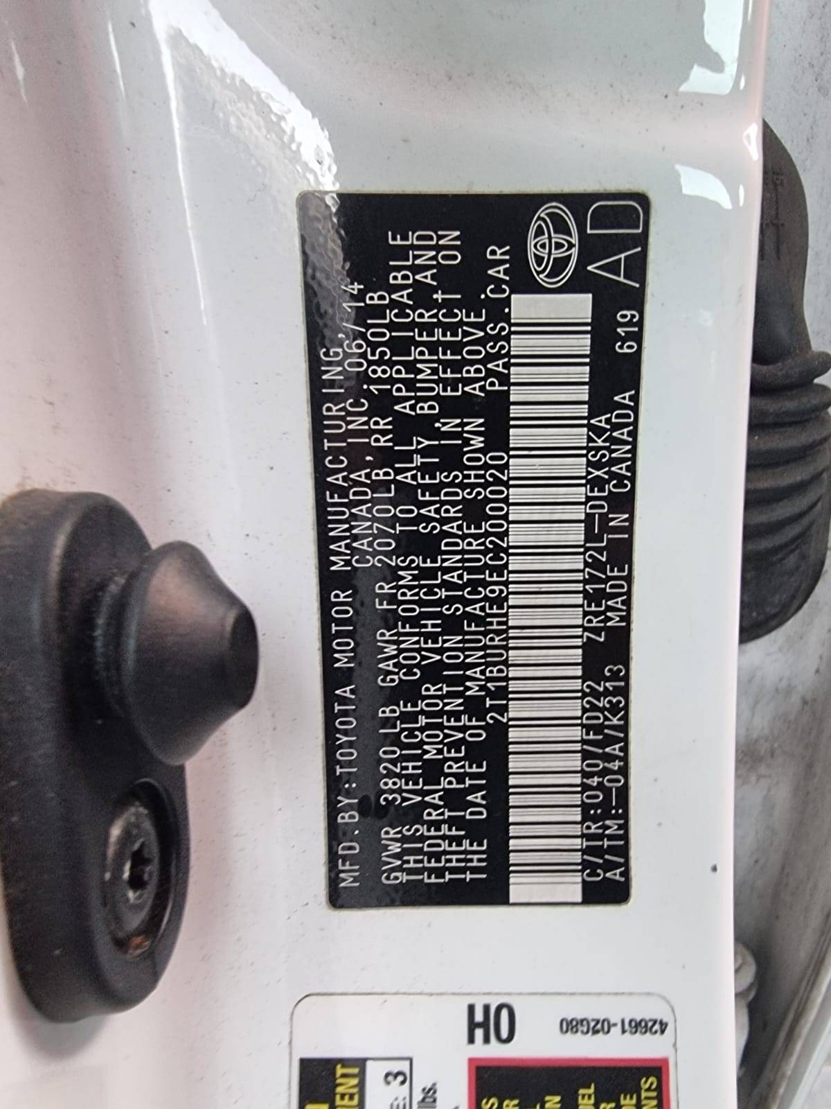 TOYOTA COROLLA 2014 - Marhaba Auction Used Cars - Image 9