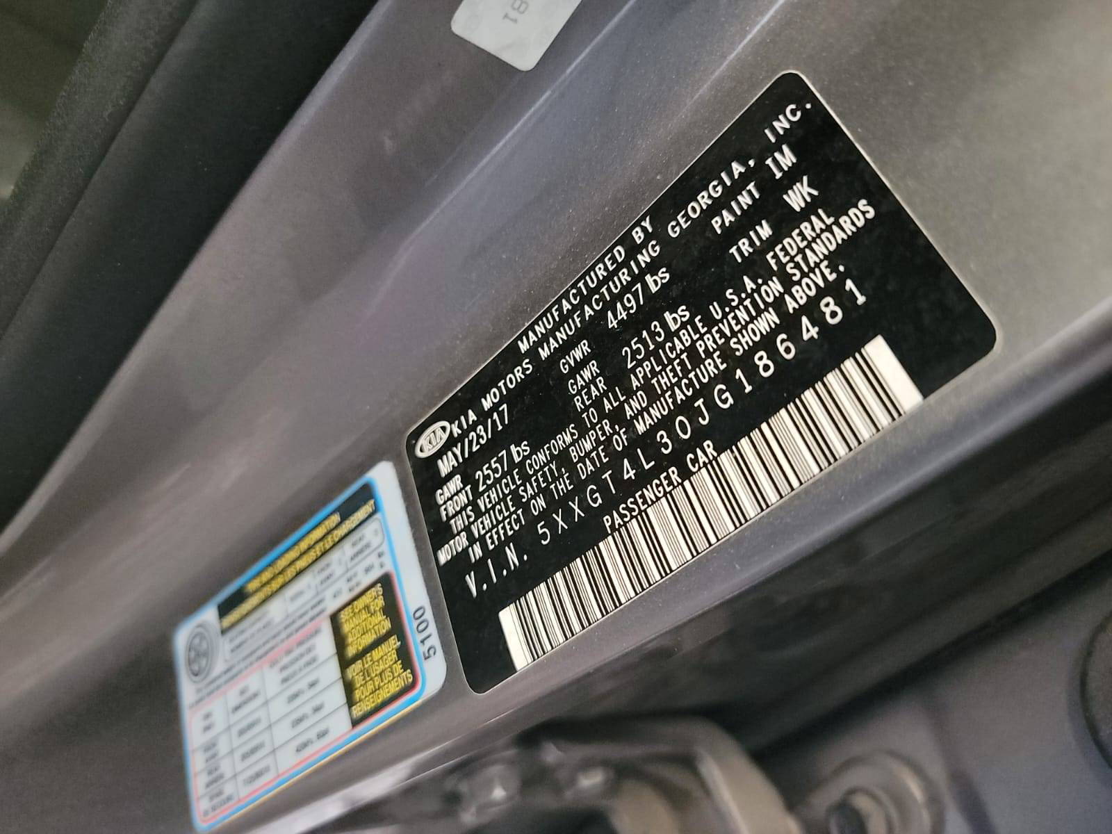 KIA OPTIMA 2018 - Marhaba Auction Used Cars - Image 7