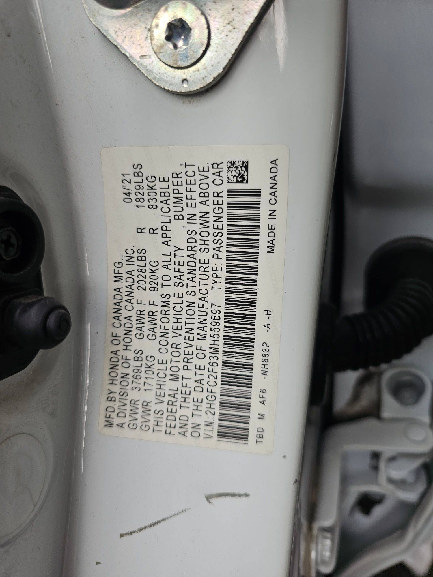 HONDA CIVIC 2021 - Marhaba Auction Used Cars - Image 9