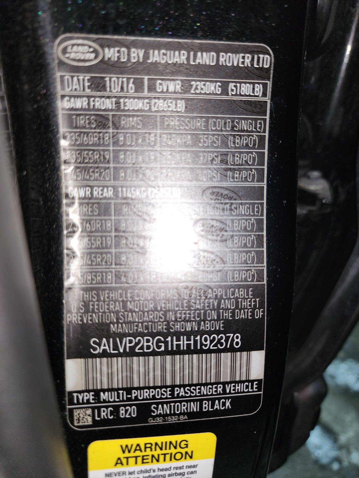 LAND ROVER RANGE ROVER EVOQUE SE 2017 - Marhaba Auction Used Cars - Image 11