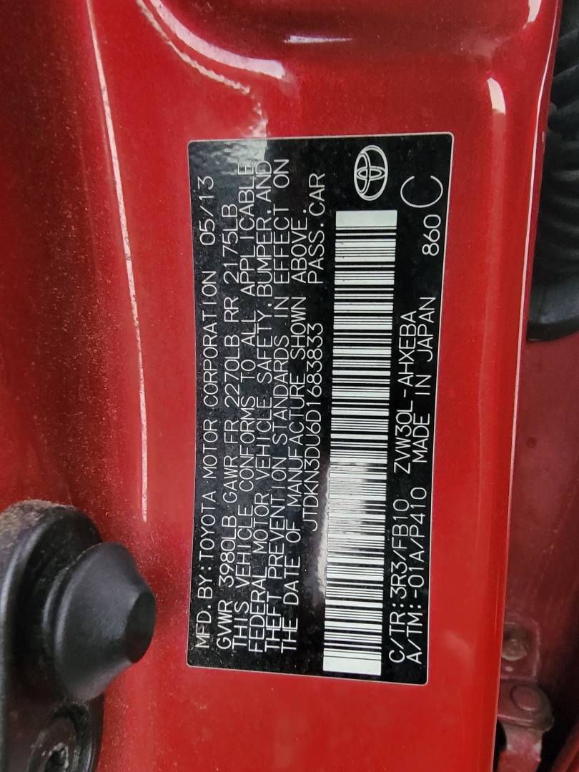 2013 TOYOTA PRIUS — 184680 Miles — Lot 6D1683833 — Main - Marhaba Auctions Used Cars - Image 9