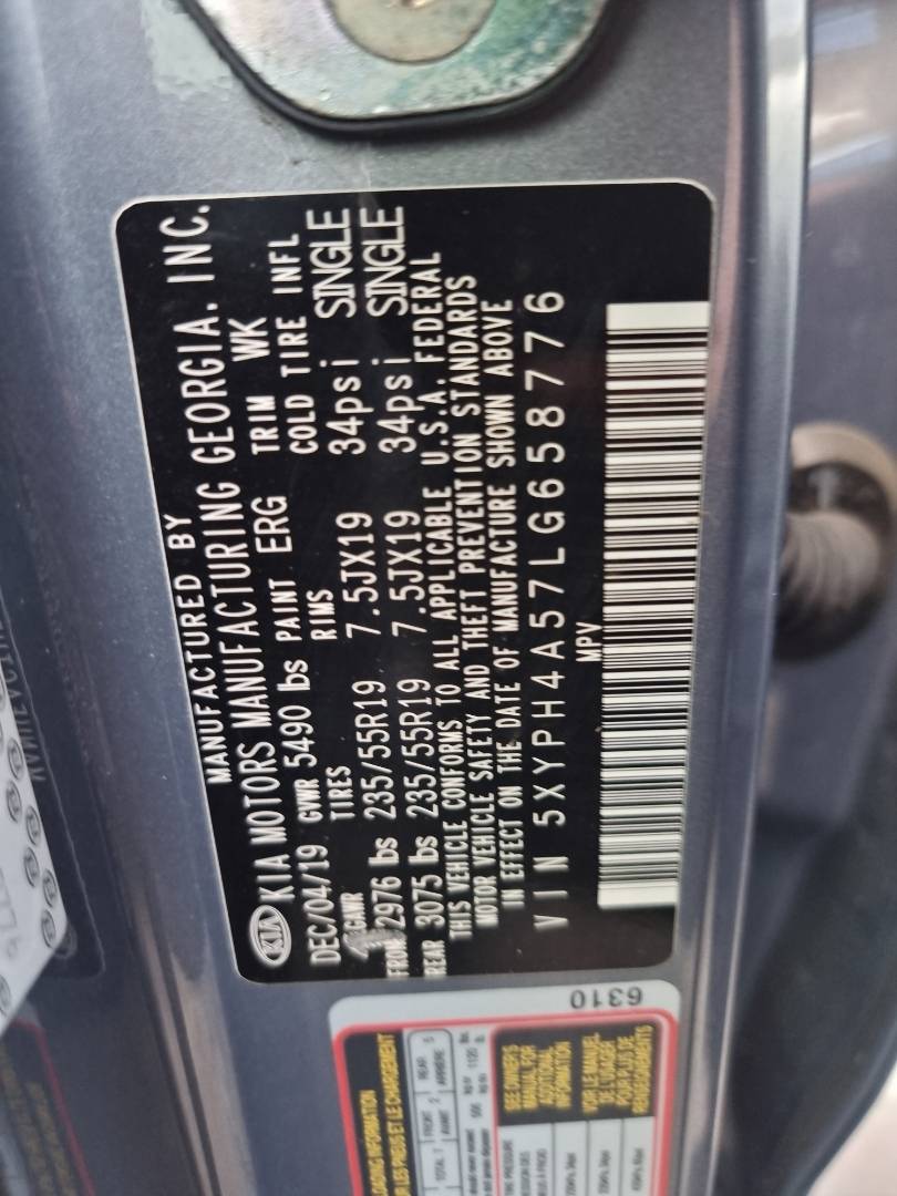 KIA SORENTO 2020 - Marhaba Auction Used Cars - Image 8