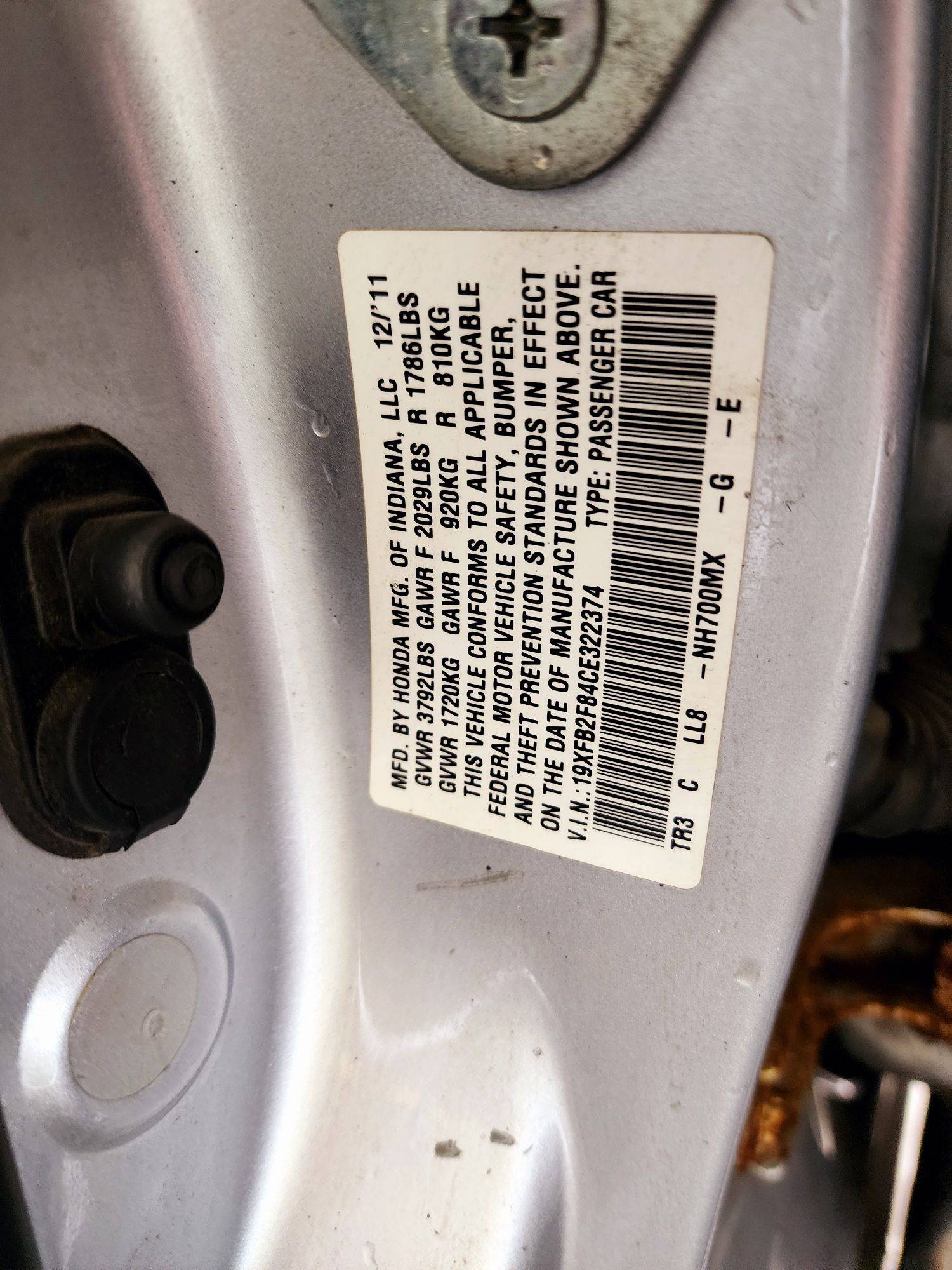 2012 HONDA CIVIC — 260511 Miles — Lot 40735012 — Souq - Marhaba Auctions Used Cars - Image 10