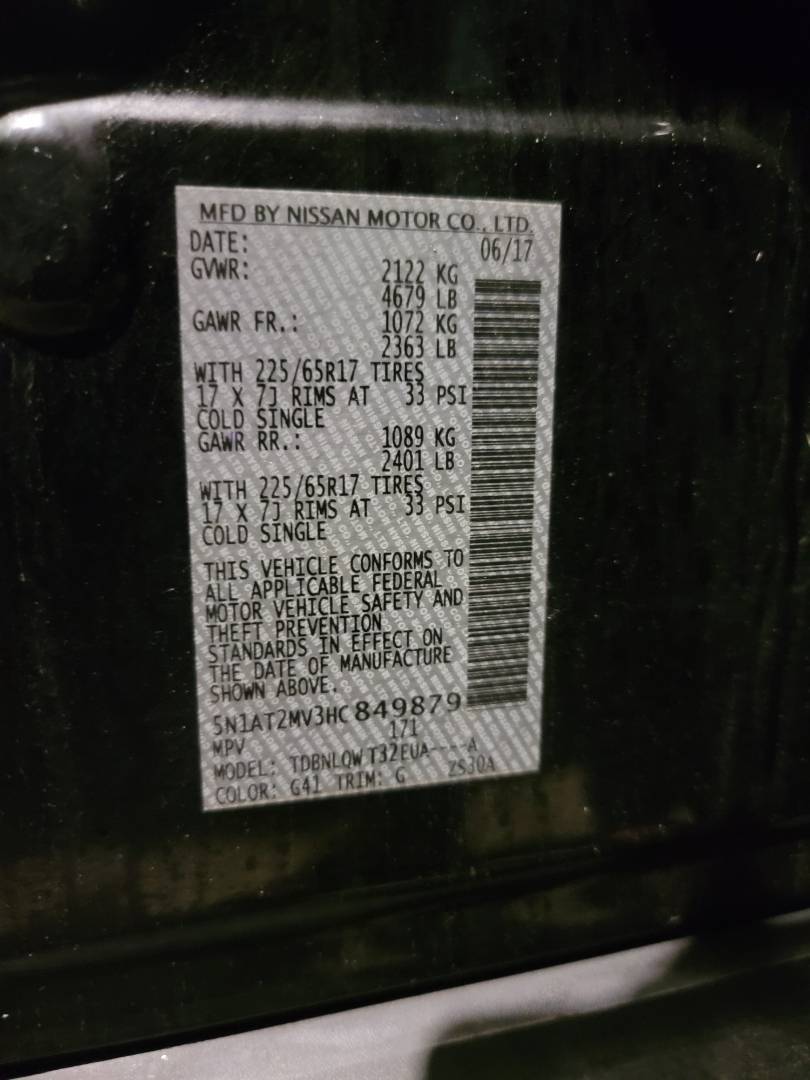 NISSAN ROGUE 2017 - Marhaba Auction Used Cars - Image 9