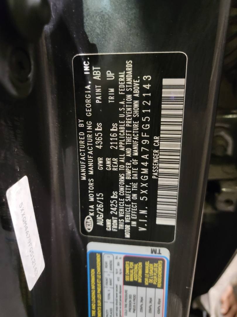 2015 KIA OPTIMA — 153504 Miles — Lot 39660432 — Main - Marhaba Auctions Used Cars - Image 10
