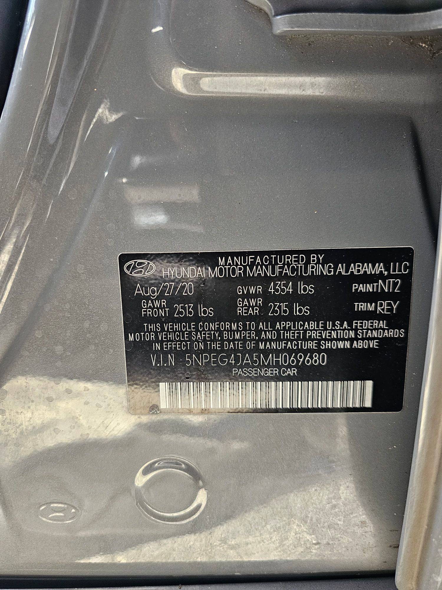 HYUNDAI SONATA 2021 - Marhaba Auction Used Cars - Image 9