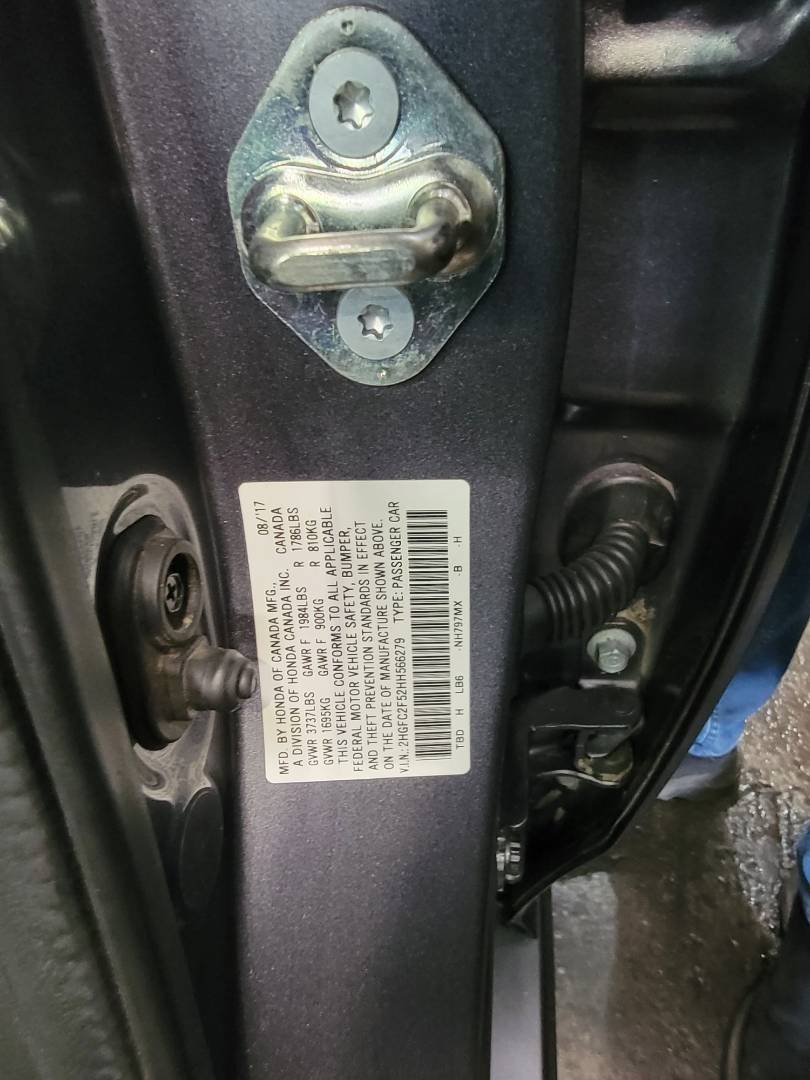 2017 HONDA CIVIC — 294500 Miles — Lot 566279 — Main - Marhaba Auctions Used Cars - Image 8