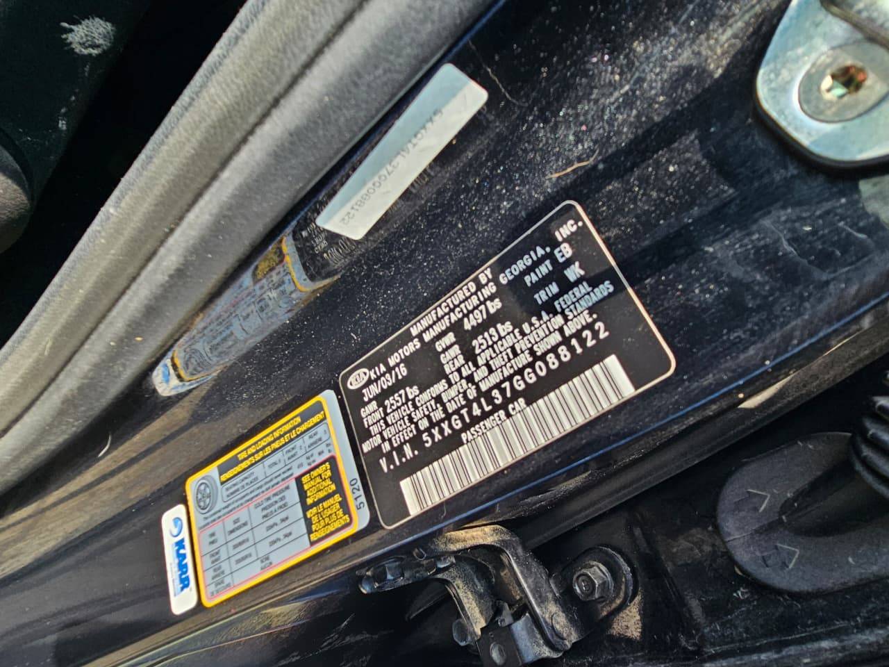 KIA OPTIMA 2016 - Marhaba Auction Used Cars - Image 8