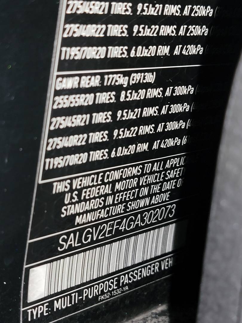 2016 LAND ROVER RANGE ROVER SPORT AUTOBIOGRAPHY — 140140 Miles — Lot A302073 — Main - Marhaba Auctions Used Cars - Image 10