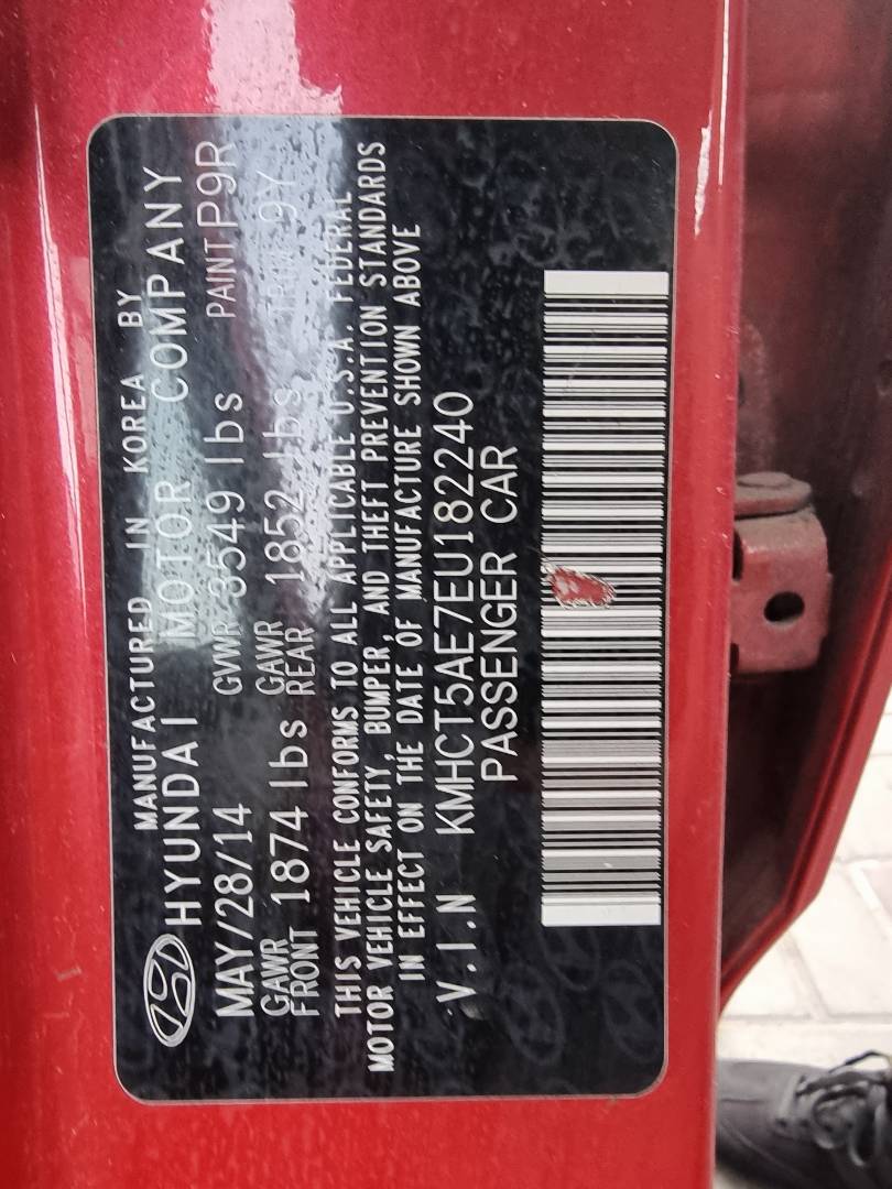 2014 HYUNDAI ACCENT — 118529 Miles — Lot 32154 — Main - Marhaba Auctions Used Cars - Image 10
