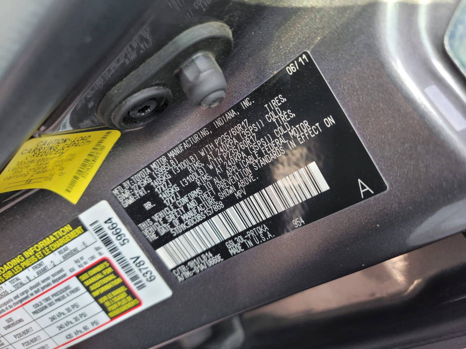 TOYOTA SIENNA 2011 - Marhaba Auction Used Cars - Image 8