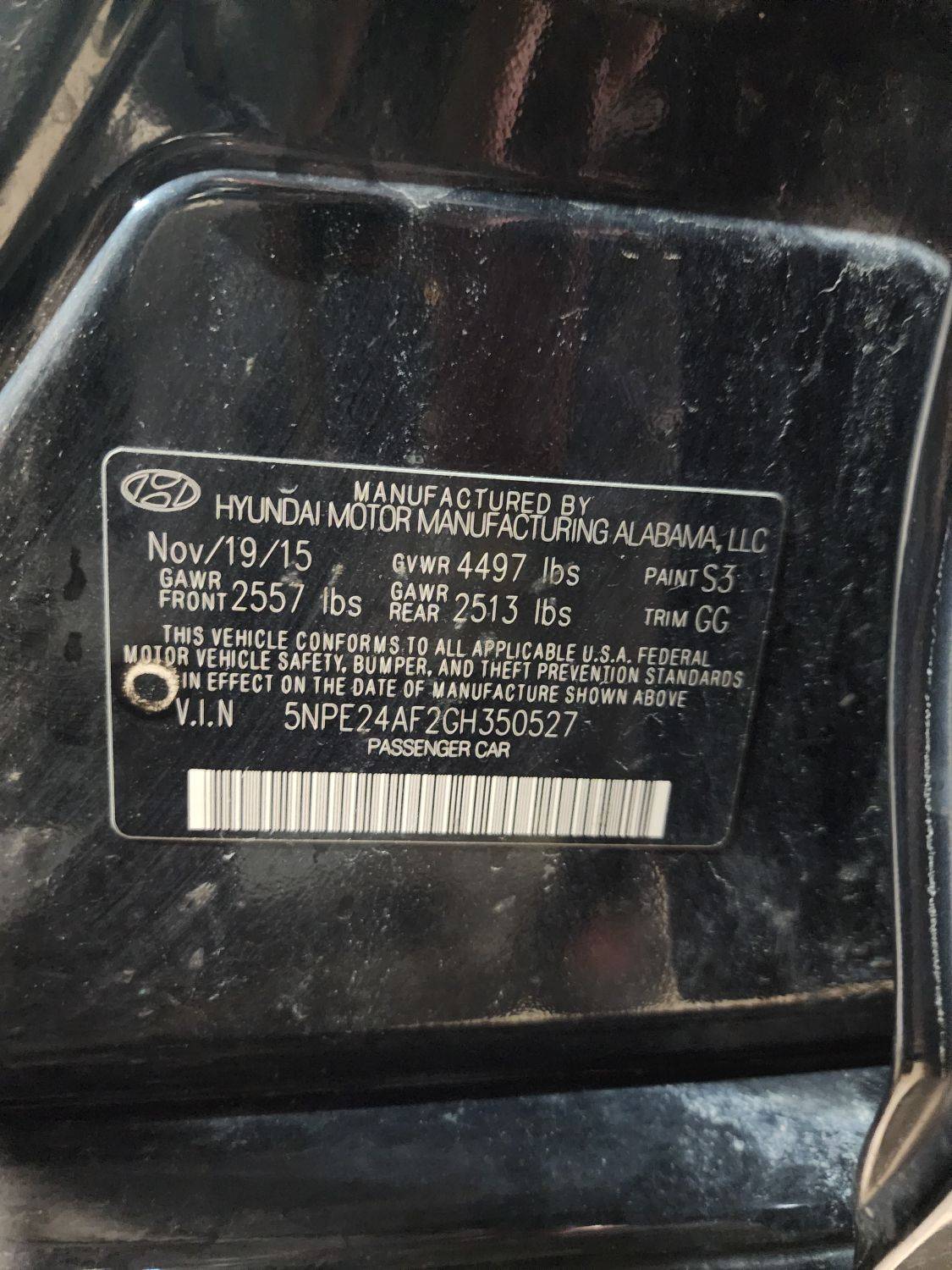 2016 HYUNDAI SONATA — 117245 Miles — Lot 2GH350527 — Main - Marhaba Auctions Used Cars - Image 29