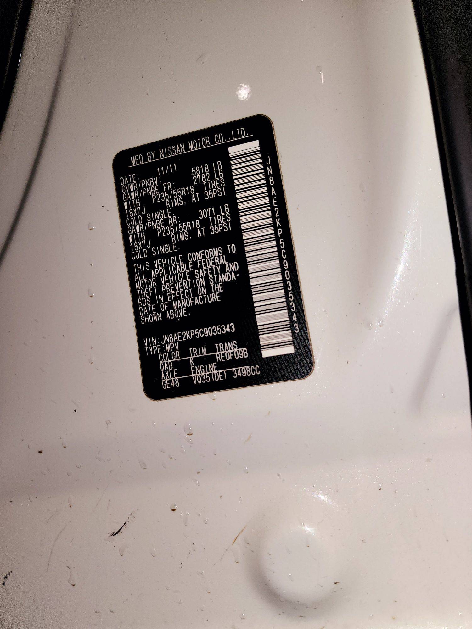 2012 NISSAN QUEST — 150171 Miles — Lot P5C9035343 — Souq - Marhaba Auctions Used Cars - Image 11