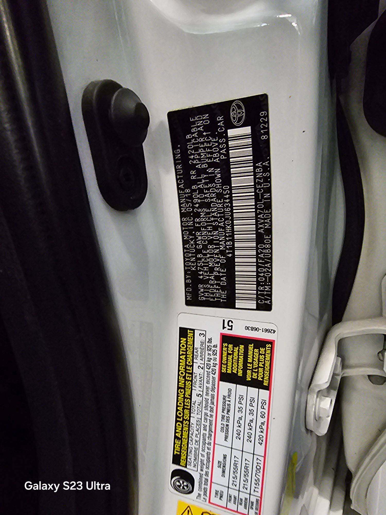 TOYOTA CAMRY 2018 - Marhaba Auction Used Cars - Image 8