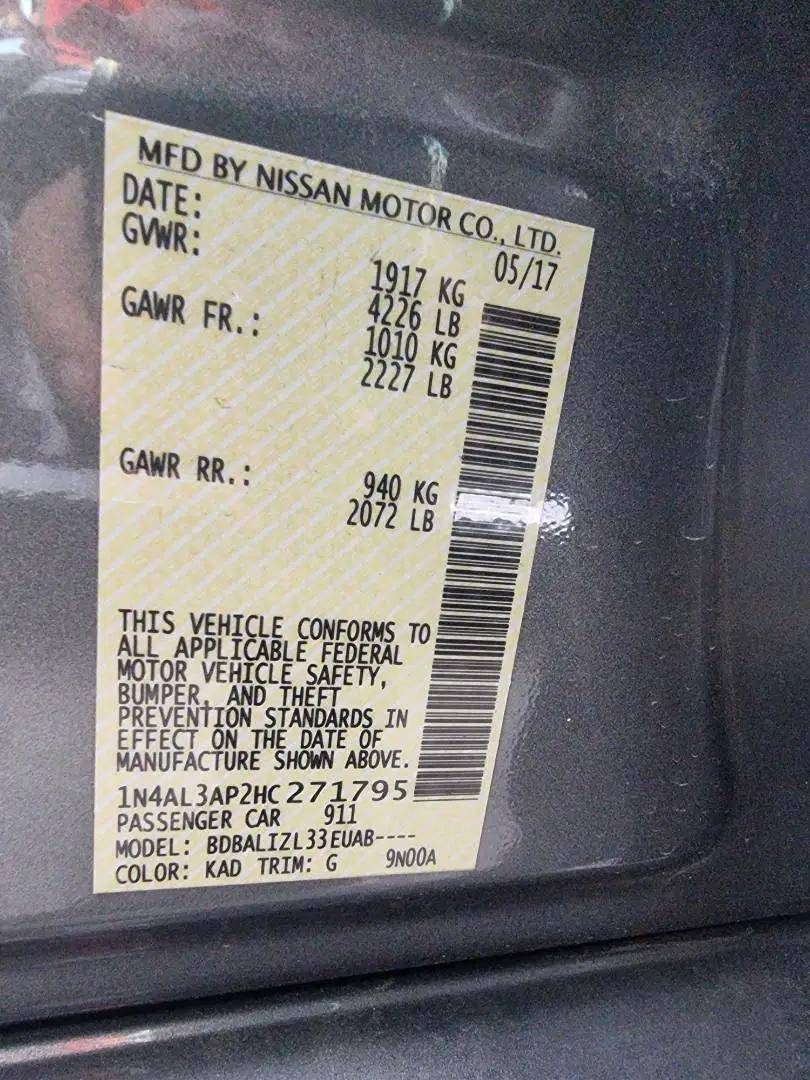 NISSAN ALTIMA 2017 - Marhaba Auction Used Cars - Image 8