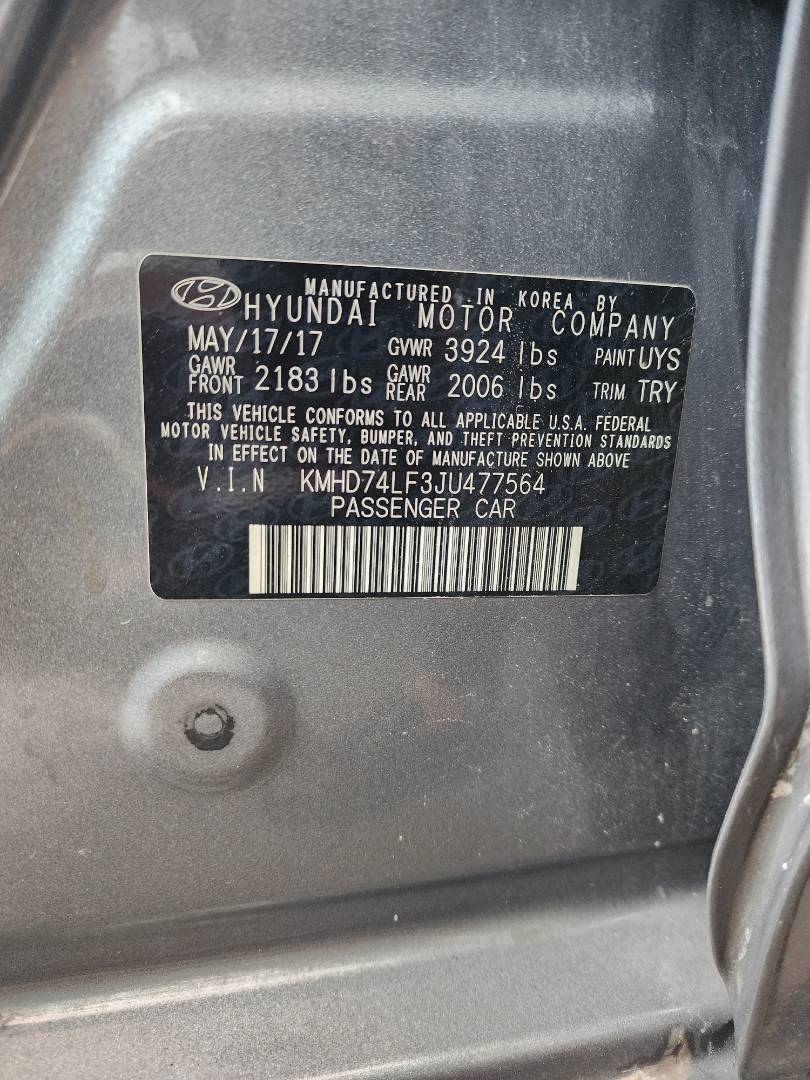 2018 HYUNDAI ELANTRA — 103995 Miles — Lot 77564 — Souq - Marhaba Auctions Used Cars - Image 10
