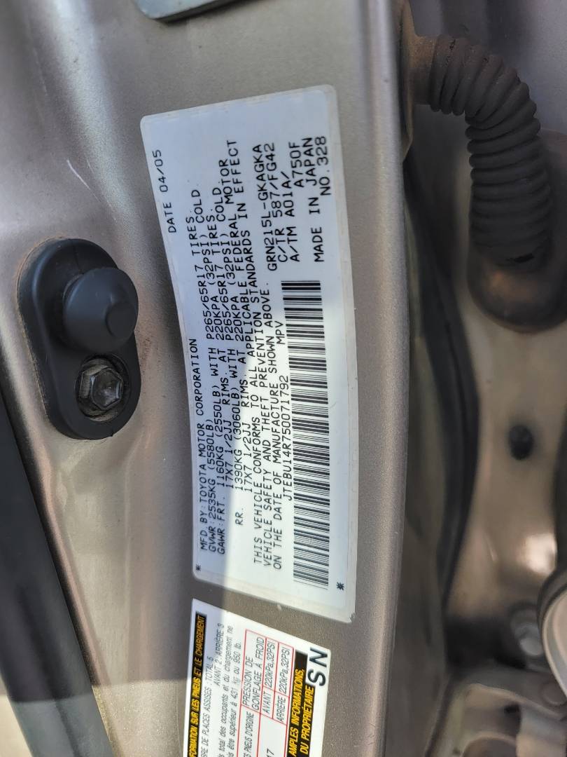 2005 TOYOTA 4RUNNER — 308519 Miles — Lot R750071792 — Main - Marhaba Auctions Used Cars - Image 10