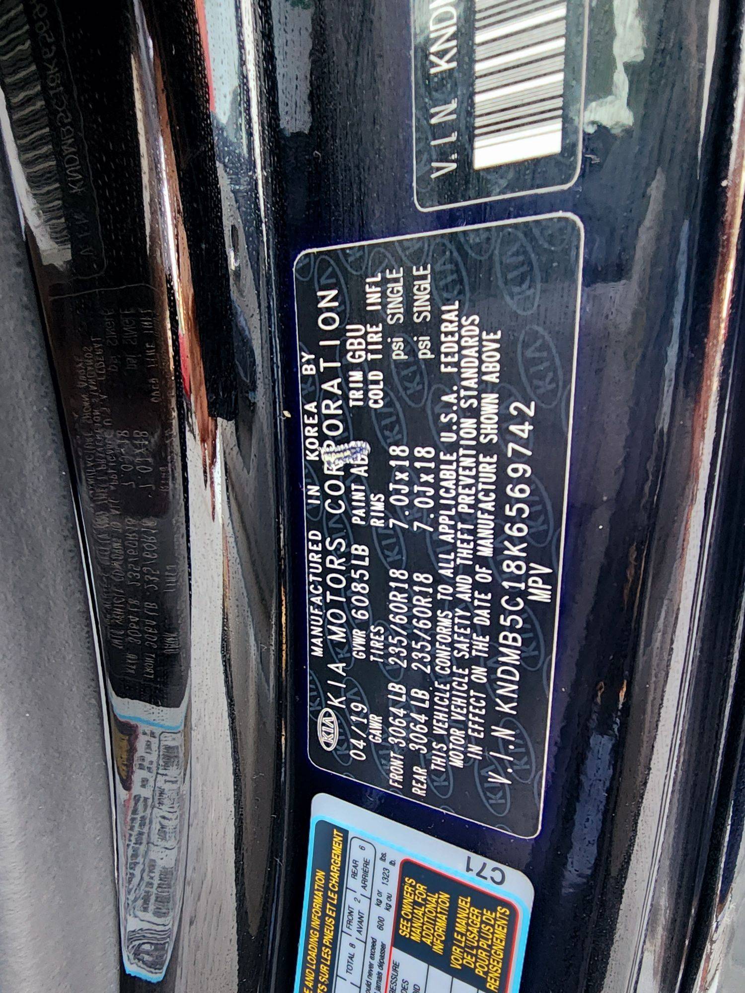 2019 KIA SEDONA — 45262 Miles — Lot 40158497 — Souq - Marhaba Auctions Used Cars - Image 9