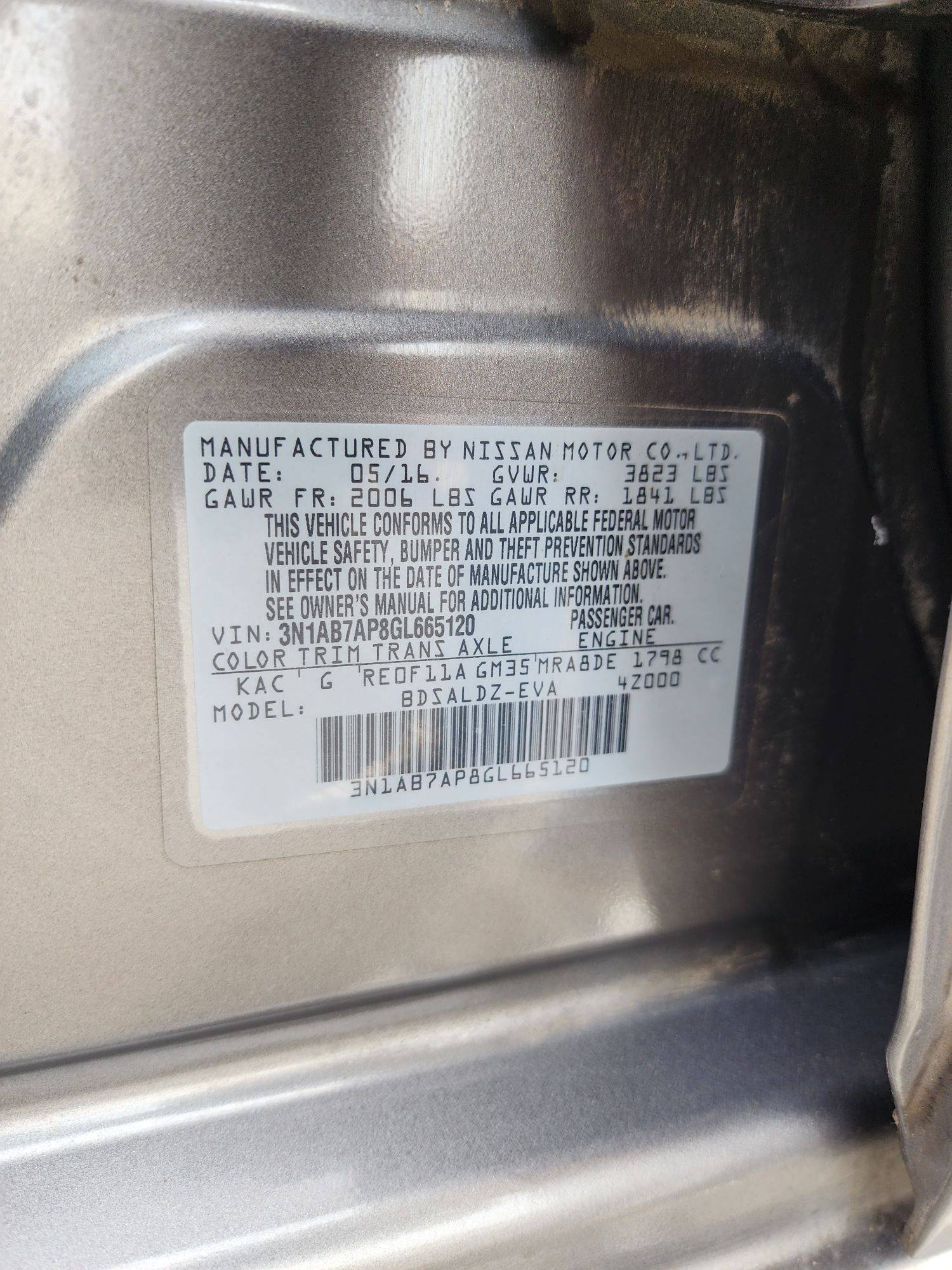 2016 NISSAN SENTRA — 147982 Miles — Lot 65120 — Souq - Marhaba Auctions Used Cars - Image 11