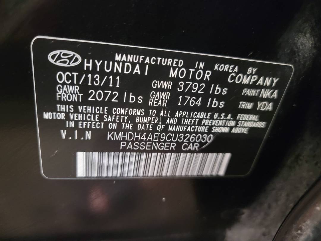 2012 HYUNDAI ELANTRA — 139187 Miles — Lot 63770763 - Marhaba Auctions Used Cars - Image 7