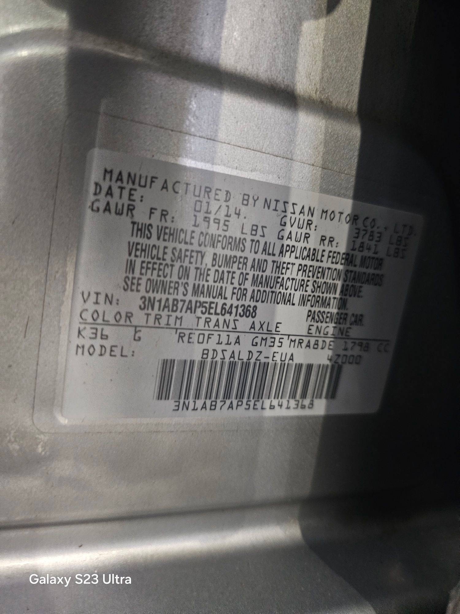 2014 NISSAN SENTRA — 147787 Miles — Lot 91785445 — Main - Marhaba Auctions Used Cars - Image 8