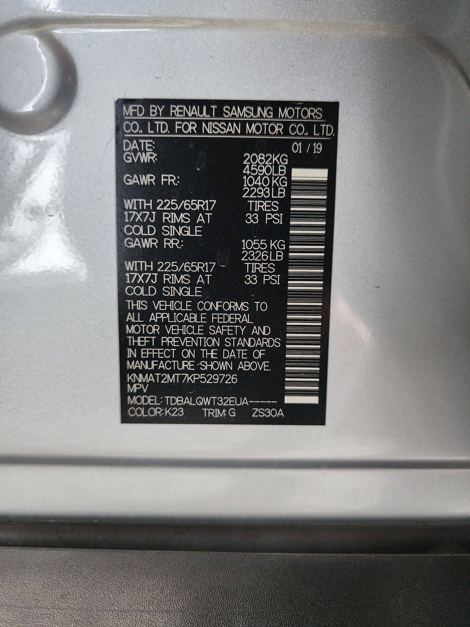2019 NISSAN ROGUE — 220753 Miles — Lot 29726 — Souq - Marhaba Auctions Used Cars - Image 9