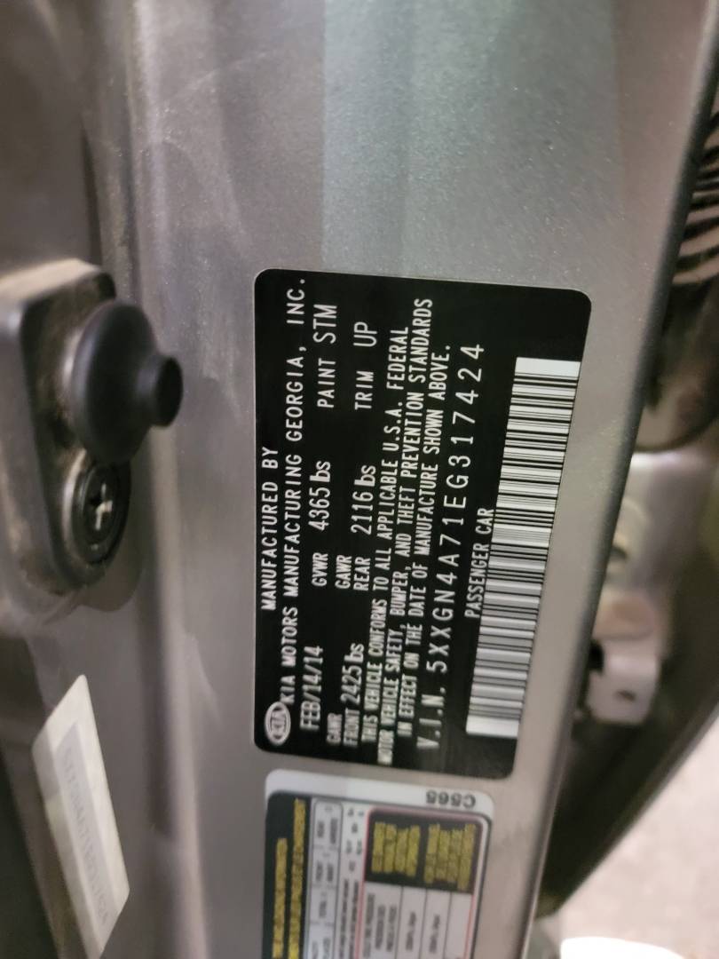 2014 KIA OPTIMA — 133385 Miles — Lot EG317424 — Main - Marhaba Auctions Used Cars - Image 11