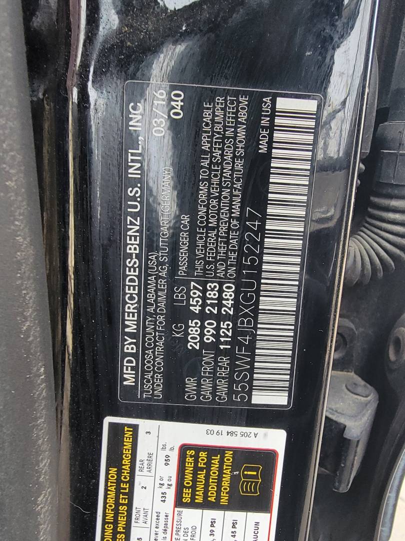 2016 MERCEDES BENZ C300 — 181346 Miles — Lot U152247 — Main - Marhaba Auctions Used Cars - Image 10
