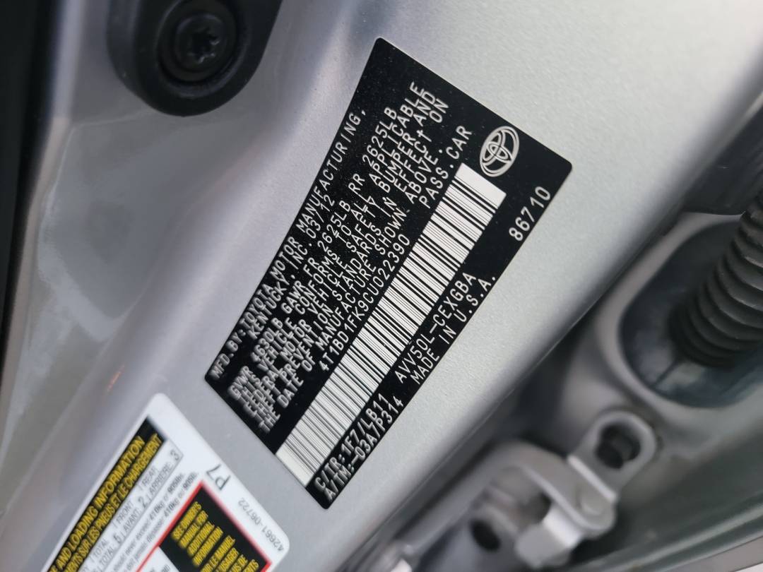 2012 TOYOTA CAMRY — 171166 KM — Lot 022390 — Souq - Marhaba Auctions Used Cars - Image 10