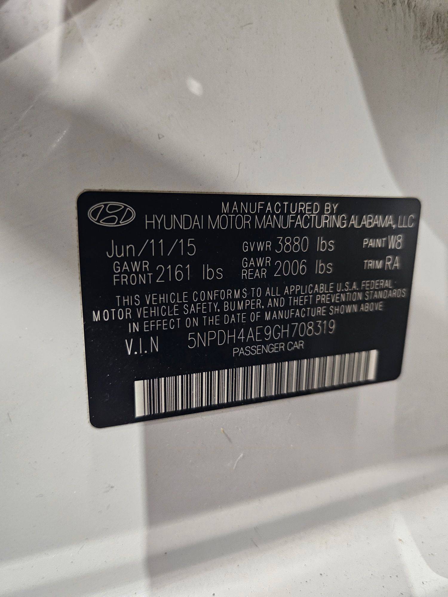 HYUNDAI ELANTRA 2016 - Marhaba Auction Used Cars - Image 15
