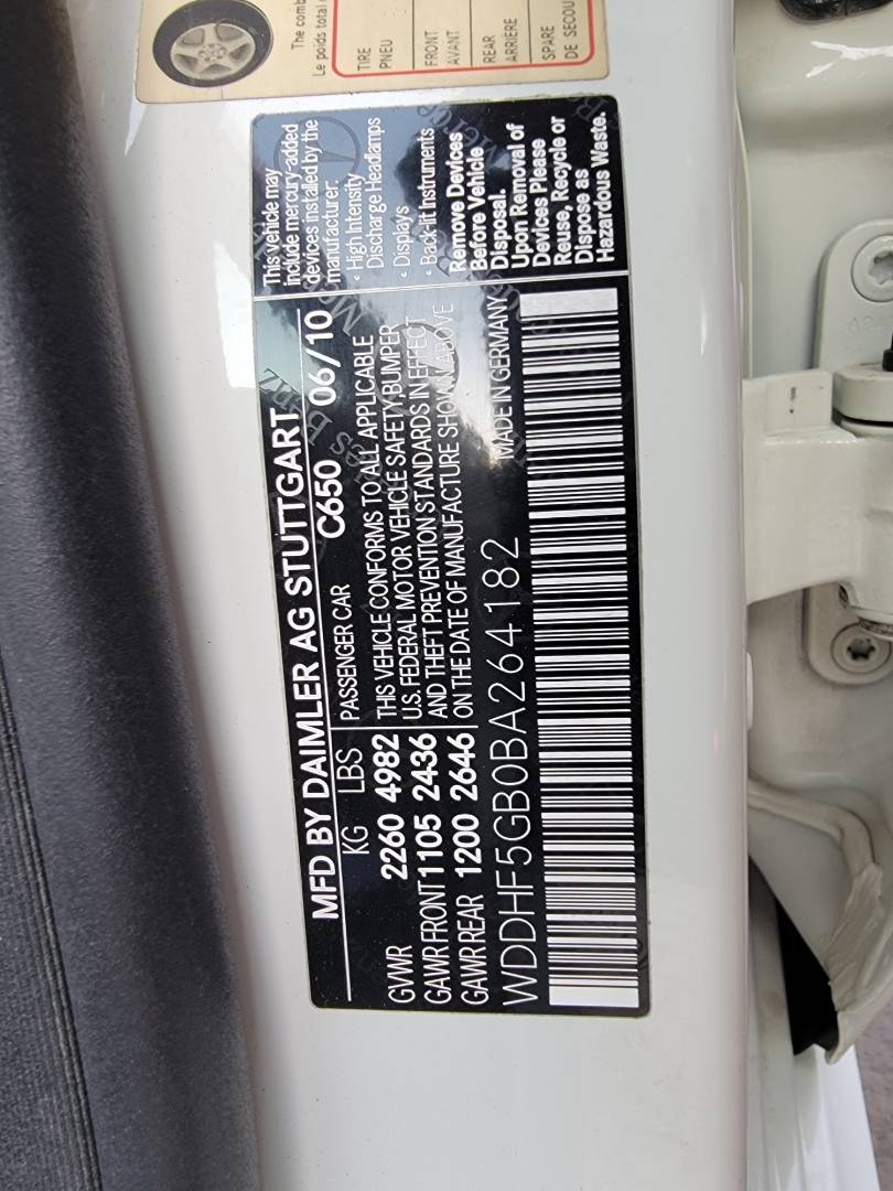 2011 MERCEDES BENZ E 350 — 176952 Miles — Lot A264182 — Main - Marhaba Auctions Used Cars - Image 11