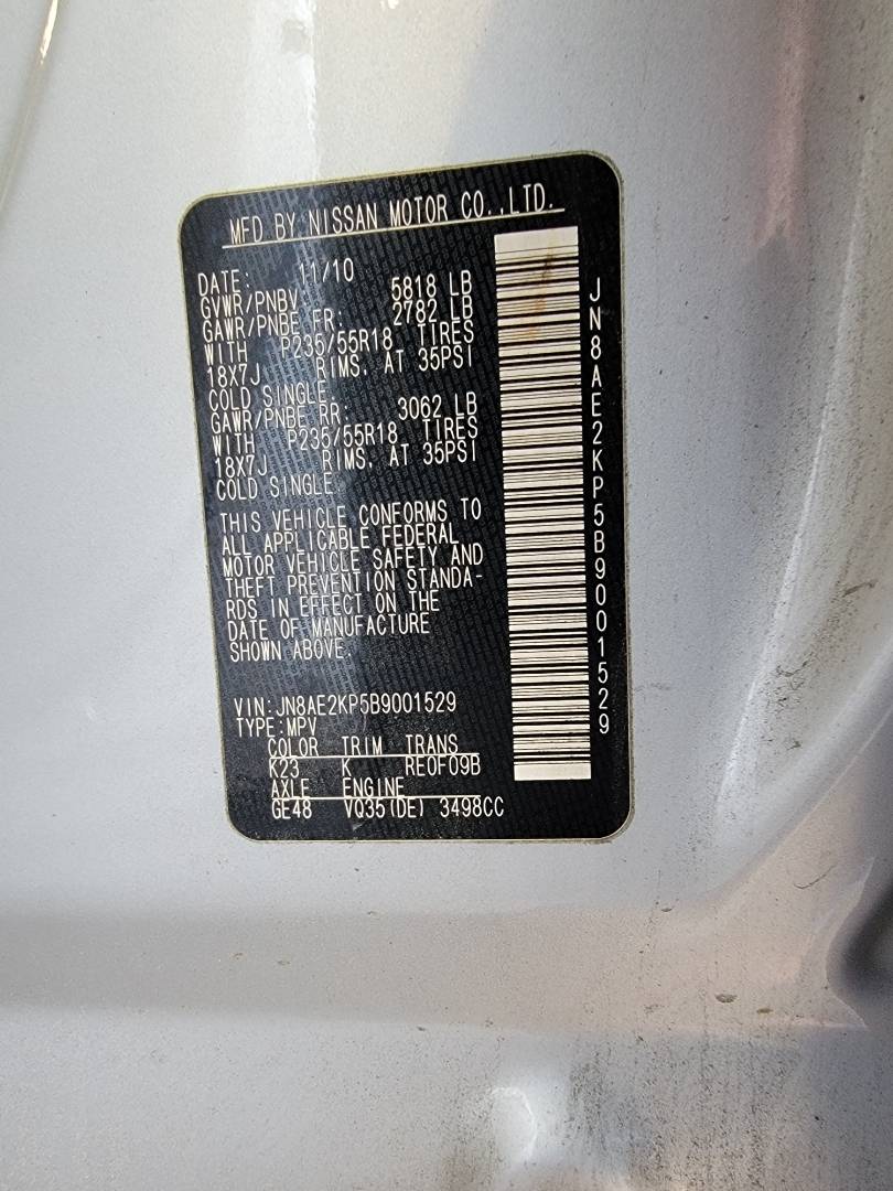 2011 NISSAN QUEST — 169803 Miles — Lot 49203024 — Main - Marhaba Auctions Used Cars - Image 10