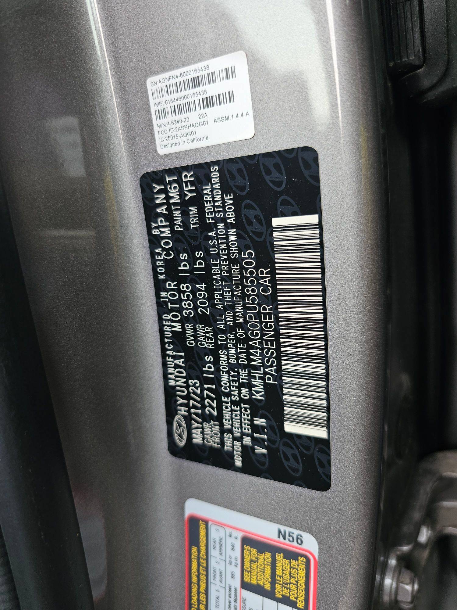 HYUNDAI ELANTRA 2023 - Marhaba Auction Used Cars - Image 9