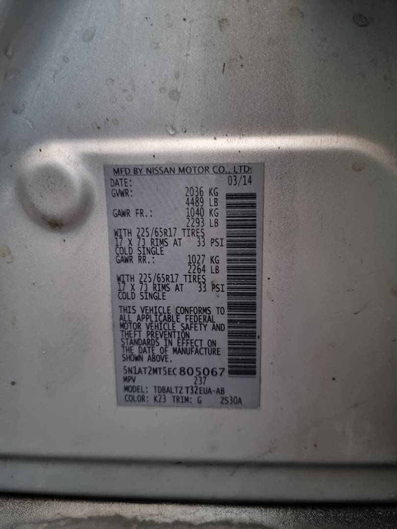 NISSAN ROGUE 2014 - Marhaba Auction Used Cars - Image 9