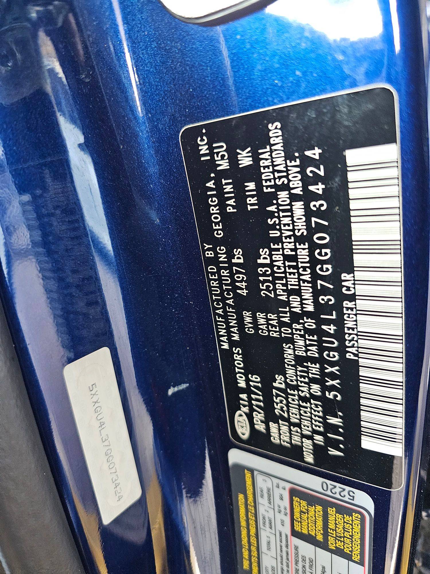 KIA OPTIMA 2016 - Marhaba Auction Used Cars - Image 10