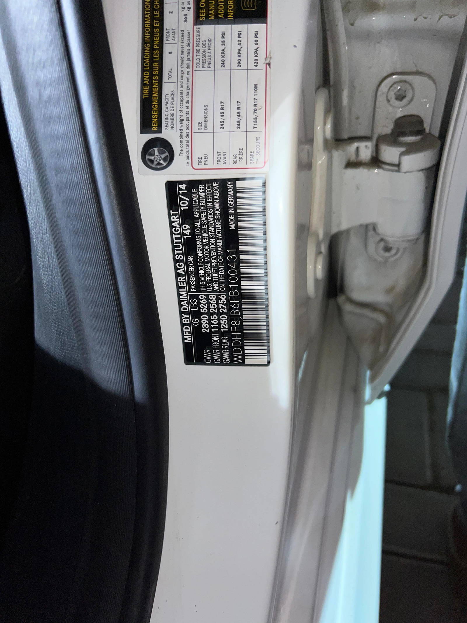 2015 MERCEDES BENZ E 350 — 106 653 Miles — Lot B6FB100431 - Marhaba Auctions Used Cars - Image 10