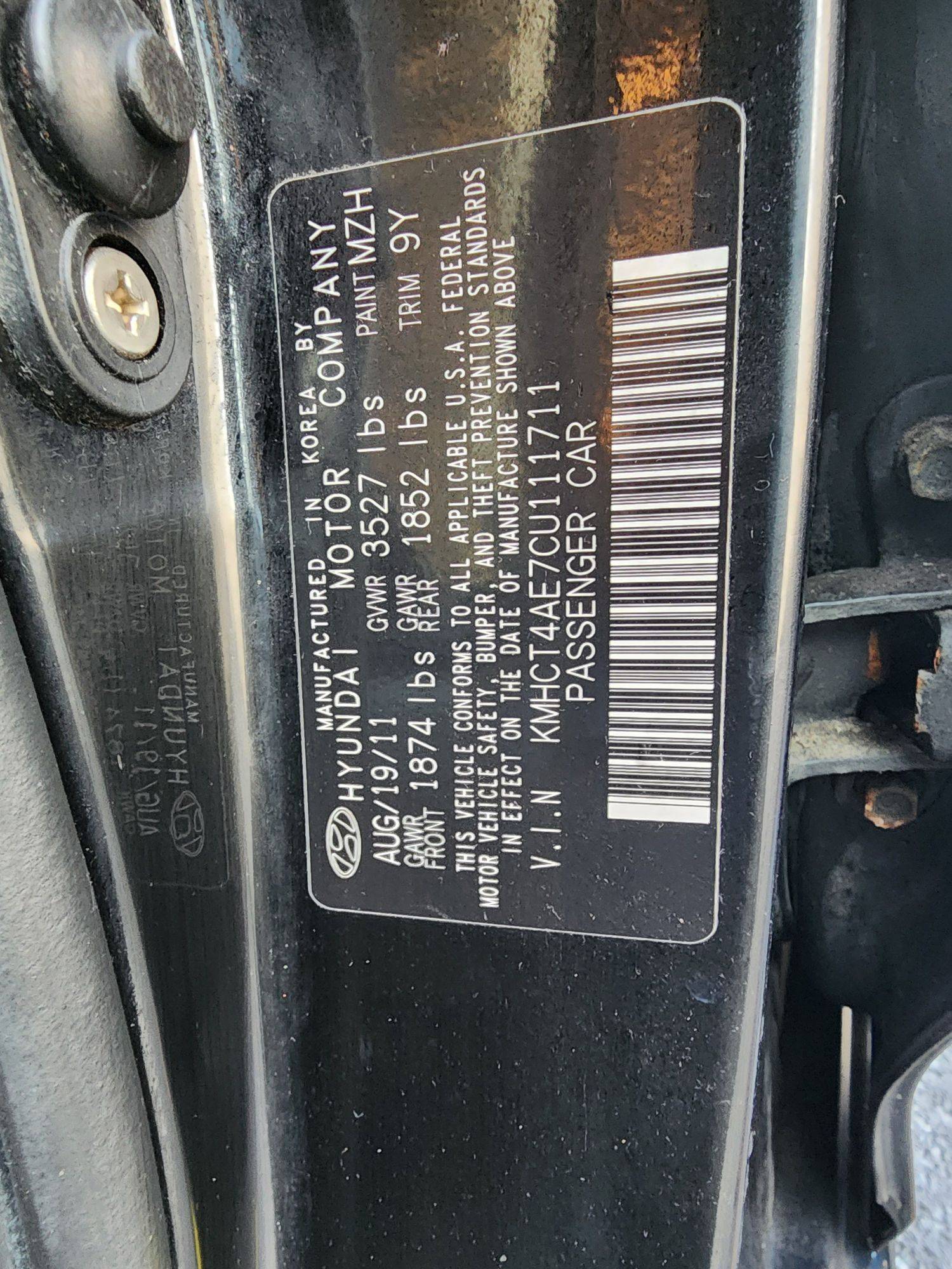 2012 HYUNDAI ACCENT — 135745 Miles — Lot 50693044 — Main - Marhaba Auctions Used Cars - Image 9