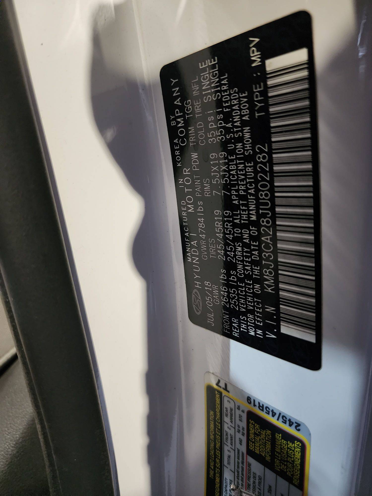 HYUNDAI TUCSON 2018 - Marhaba Auction Used Cars - Image 8