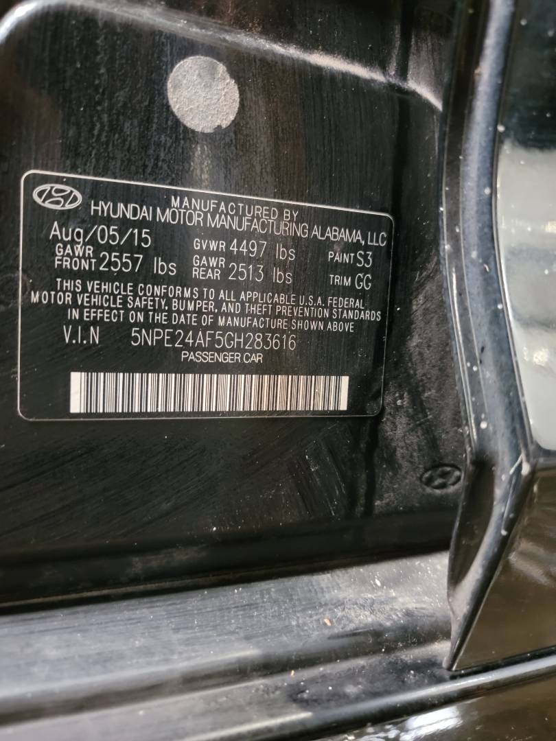 2016 HYUNDAI SONATA — 145630 Miles — Lot 72163923 - Marhaba Auctions Used Cars - Image 8