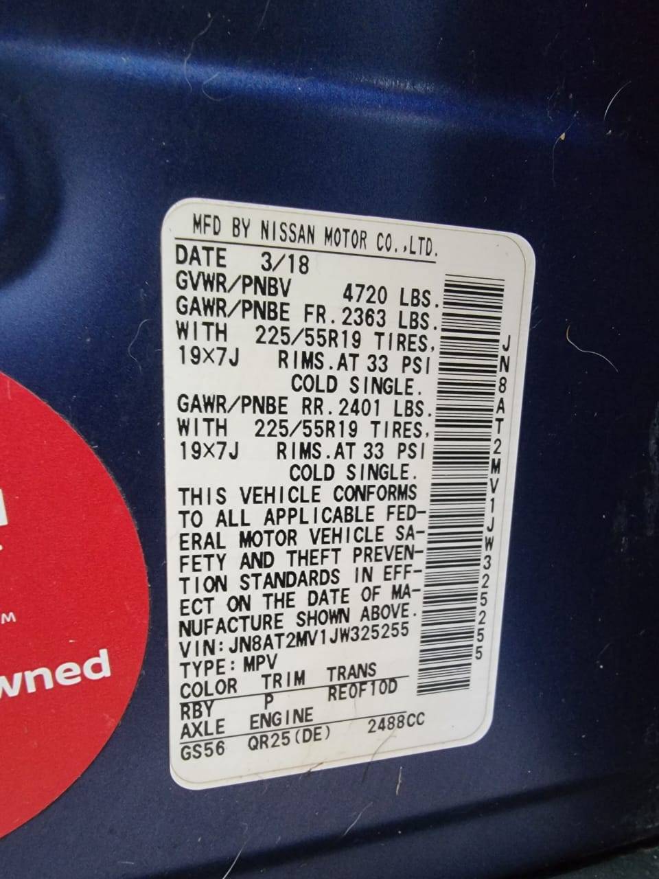 NISSAN ROGUE 2018 - Marhaba Auction Used Cars - Image 6