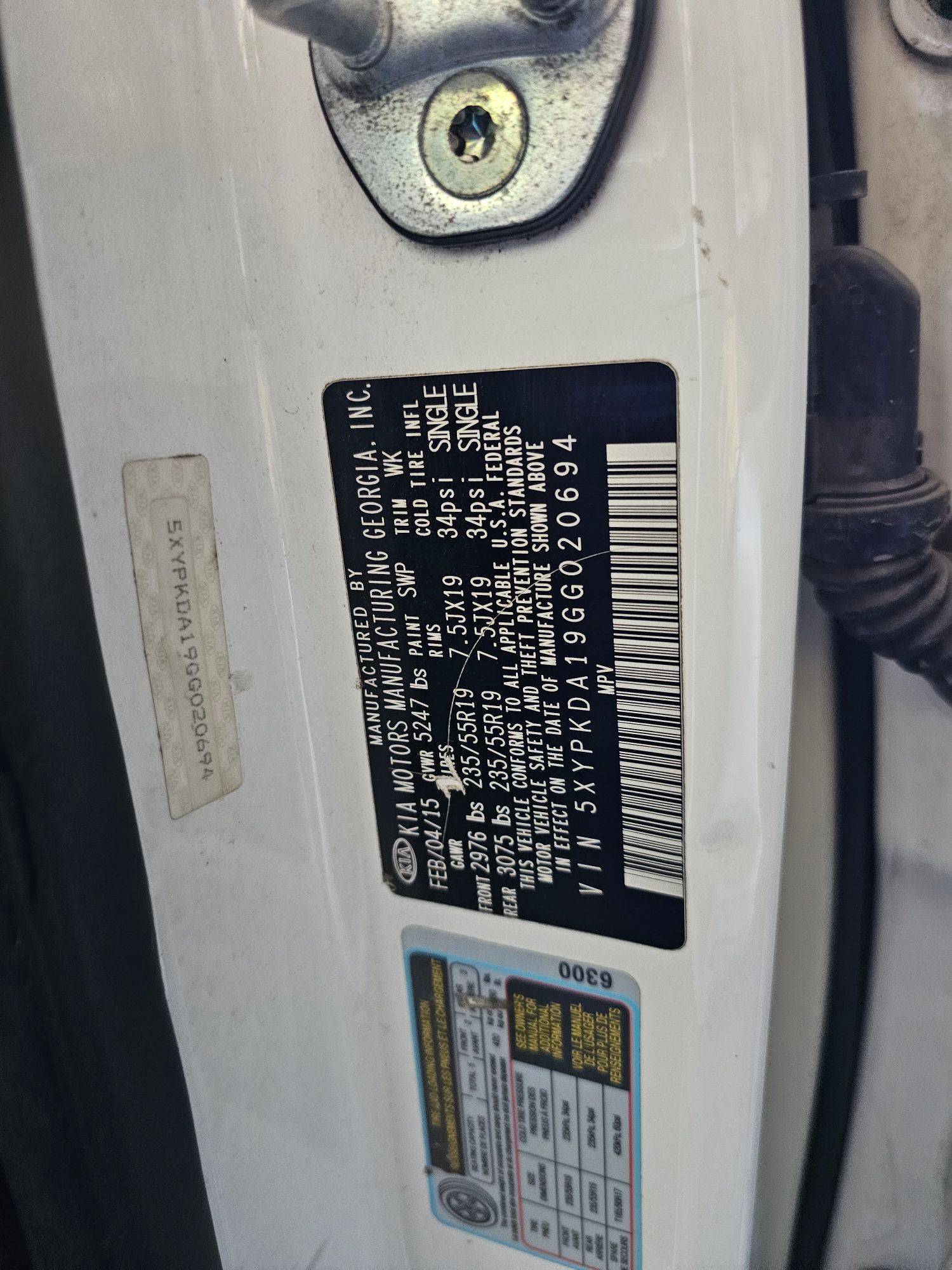 KIA SORENTO 2016 - Marhaba Auction Used Cars - Image 10