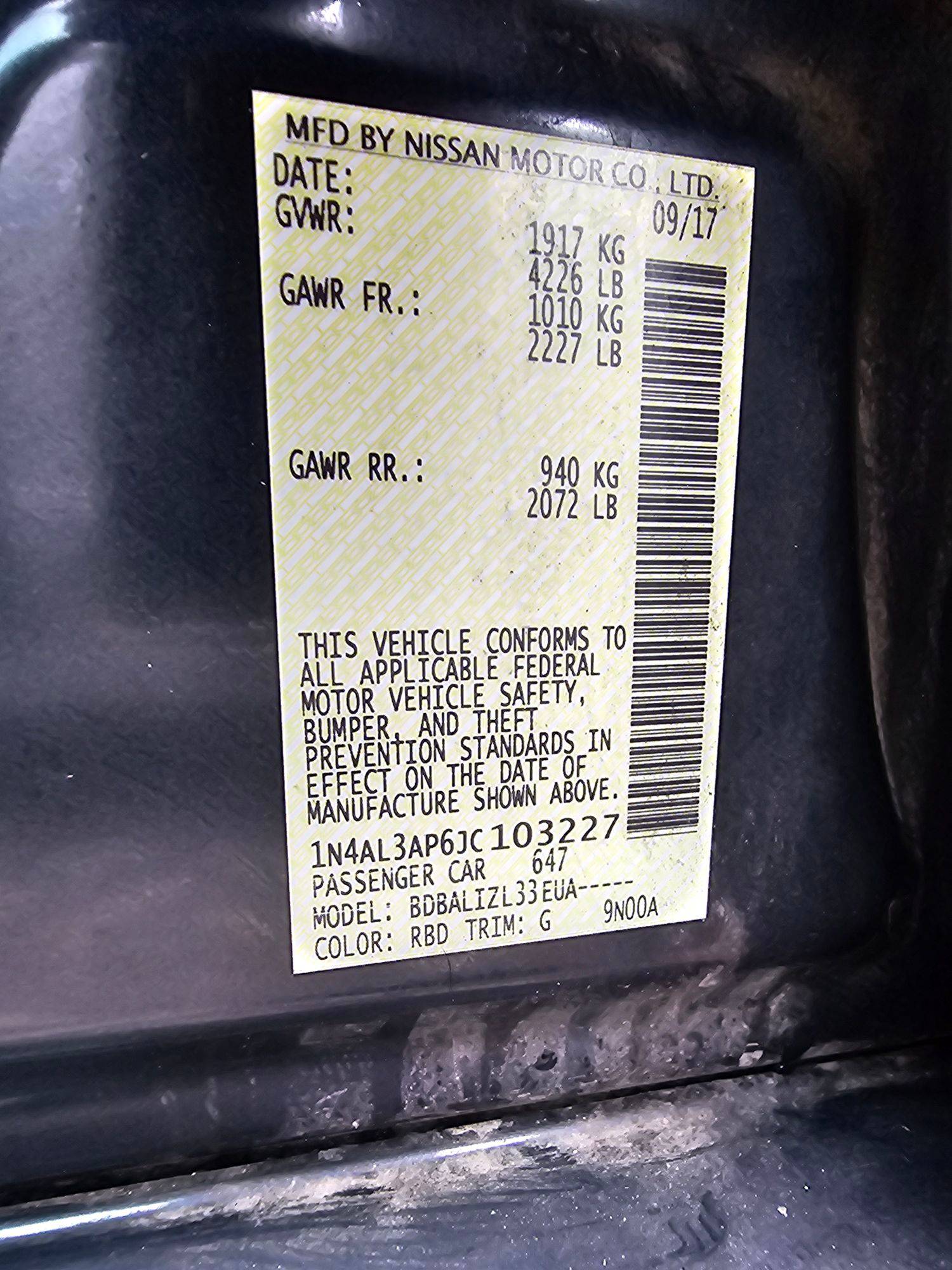 NISSAN ALTIMA 2018 - Marhaba Auction Used Cars - Image 10