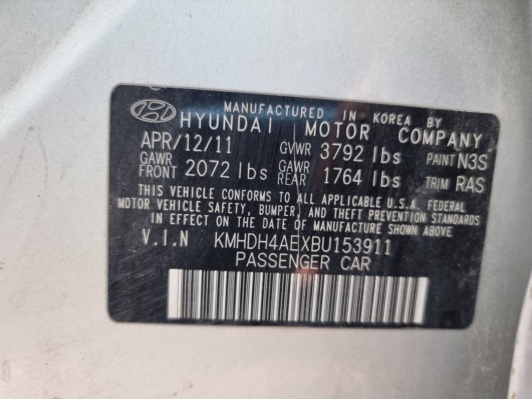 2011 HYUNDAI ELANTRA — 157200 Miles — Lot 153911 — Ind. 12 - Marhaba Auctions Used Cars - Image 10